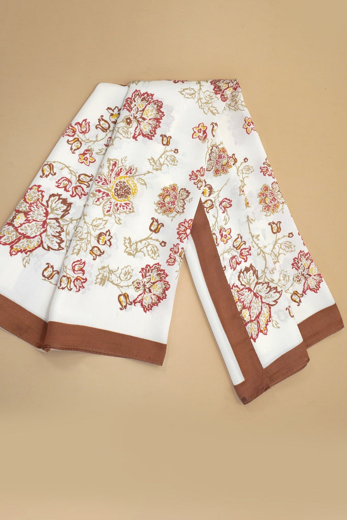 LARGE FLORAL PRINT BANDANA SCARF | 40SC699