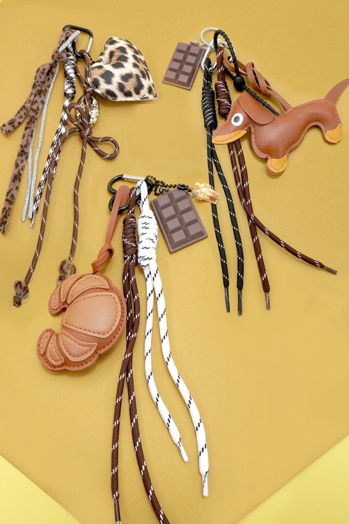 BAG CHARM KEY CHAIN - ANIMAL HEART ROPE | 40KC168