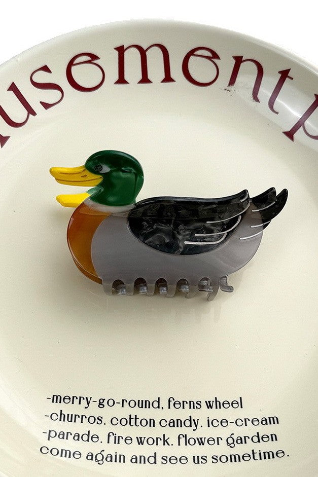 JUMBO MALLARD DUCK HAIR CLAW CLIPS | 40H1028