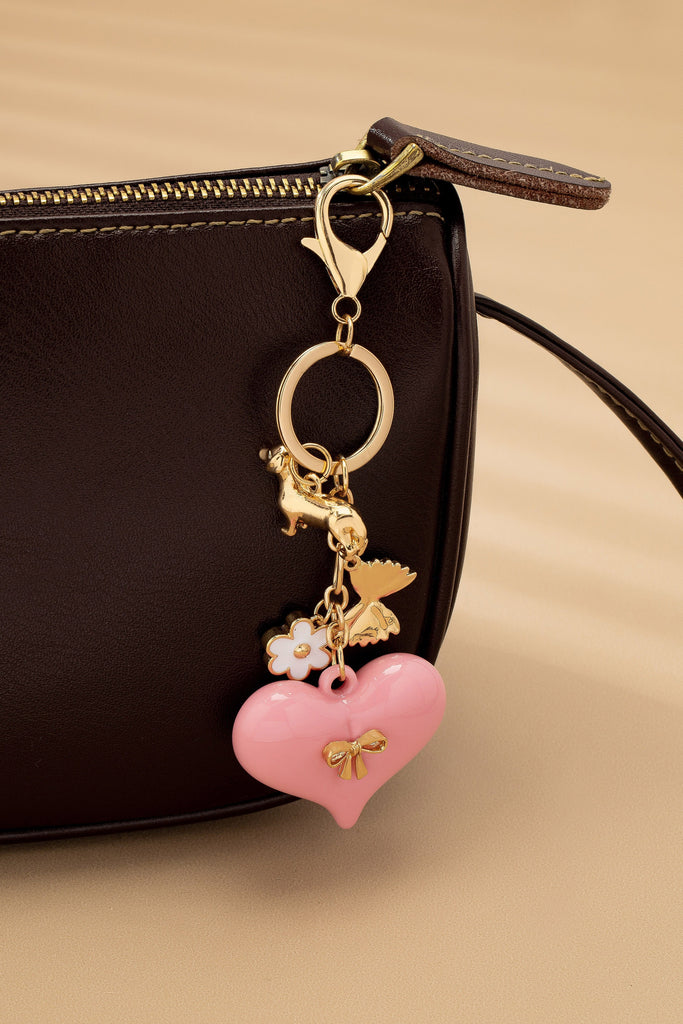 BAG CHARM-HEART DOG BAG CHARM KEY CHAIN | 80K087