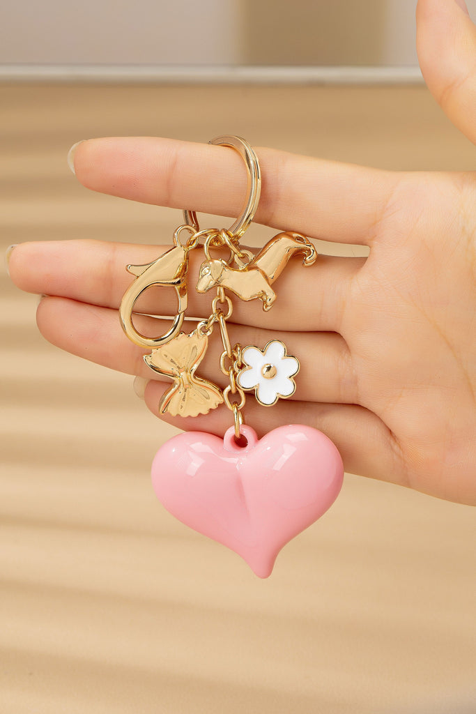 BAG CHARM-HEART DOG BAG CHARM KEY CHAIN | 80K087