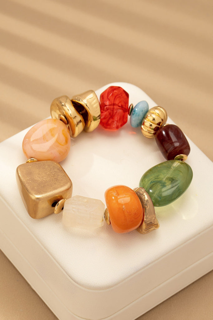 VINTAGE STATEMENT MIXED STONE BRACELET | 80B1572
