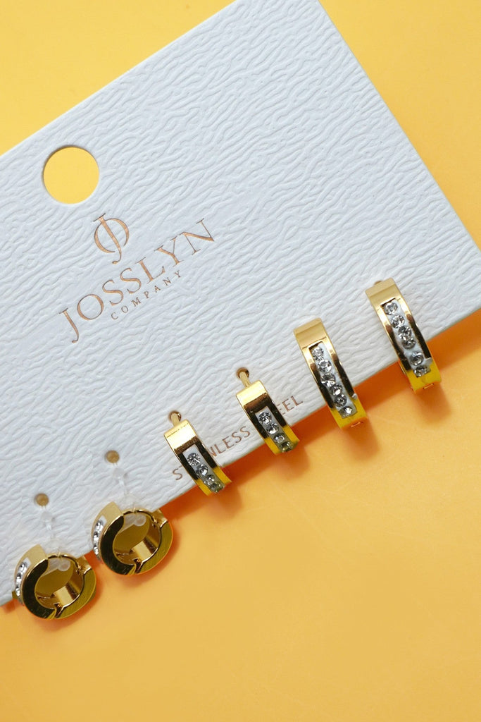 18K STAINLESS STEEL WATERPROOF TARNISH FREE TRIO | 40E452