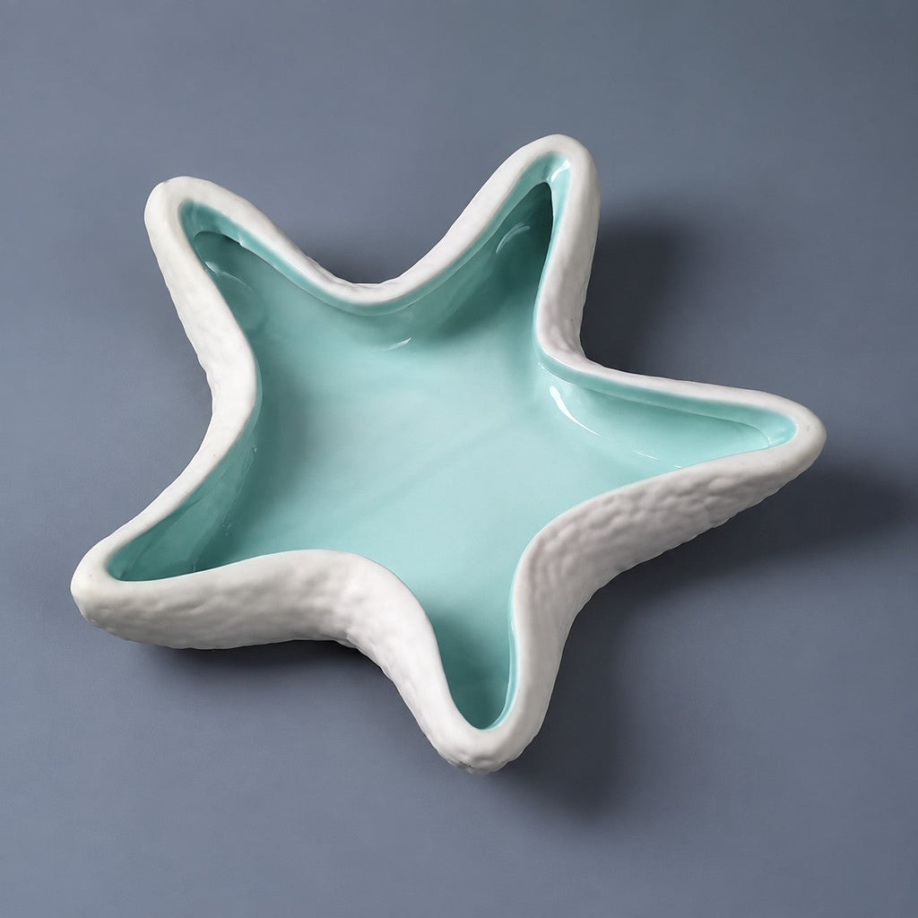 Ceramic Seashell & Starfish Decorative Trinket Dish| 40CP102