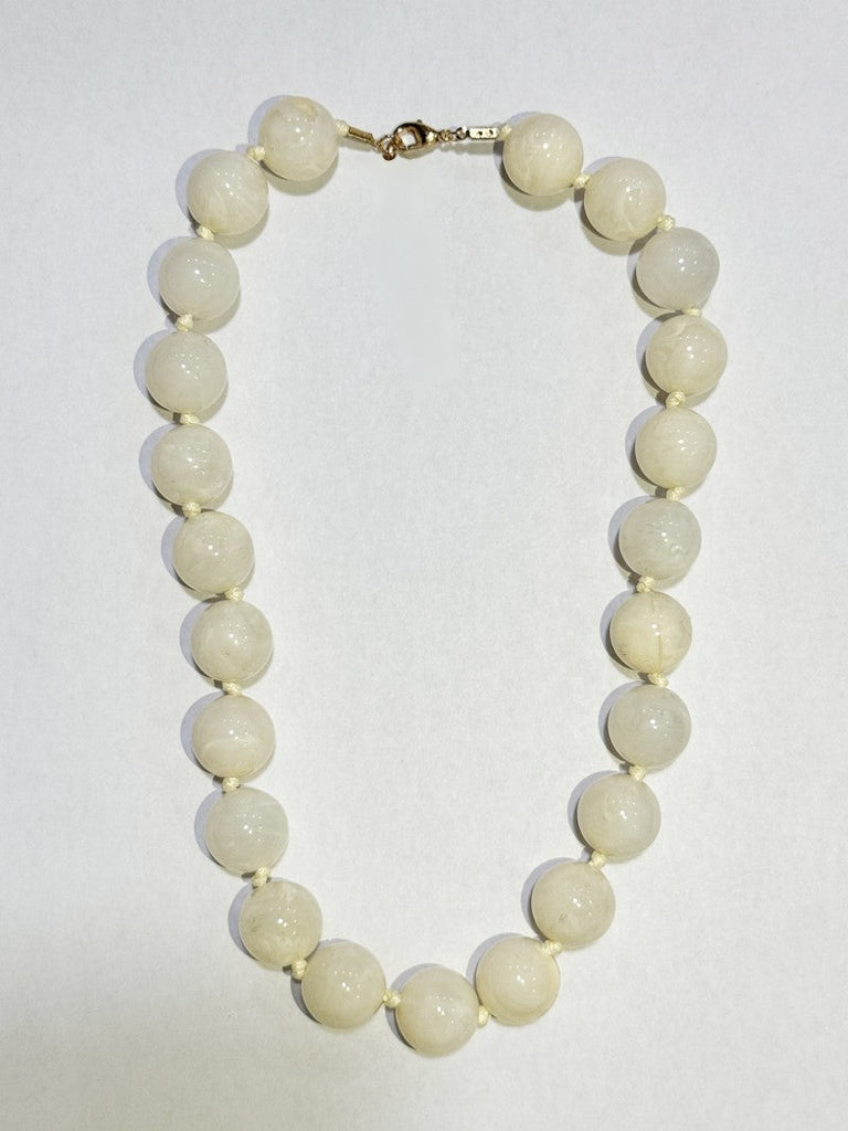 NATURAL STONE AGATE GLASS STAINLESS STEEL NECKLACE | 40NK9627