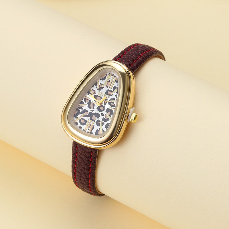 Leopard Print Asymmetrical Analog Wrist watch | 40WTH100