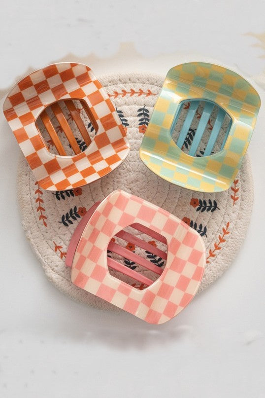 Jumbo Lay Flat Oval Hair Claw Clips Secure Styling | 40H1031