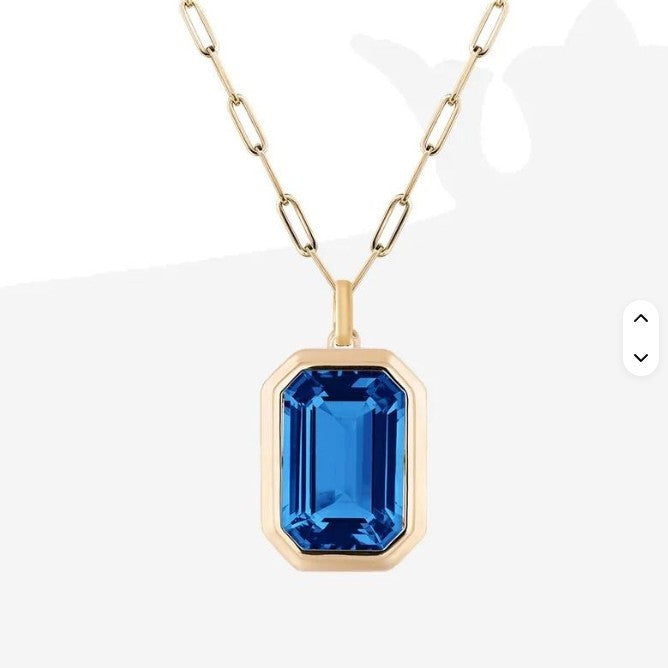 18K STAINLESS STEEL TARNISH FREE SQUARE NECKLACE | 40NK9653