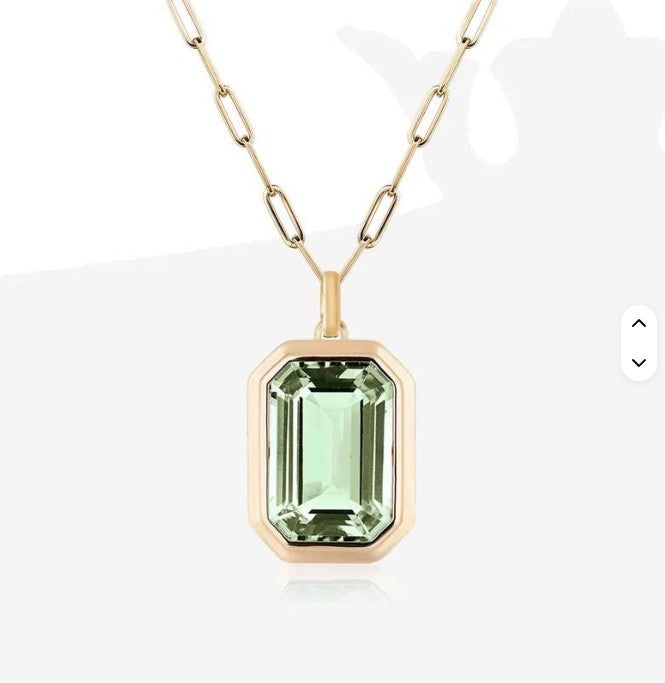 18K STAINLESS STEEL TARNISH FREE SQUARE NECKLACE | 40NK9653