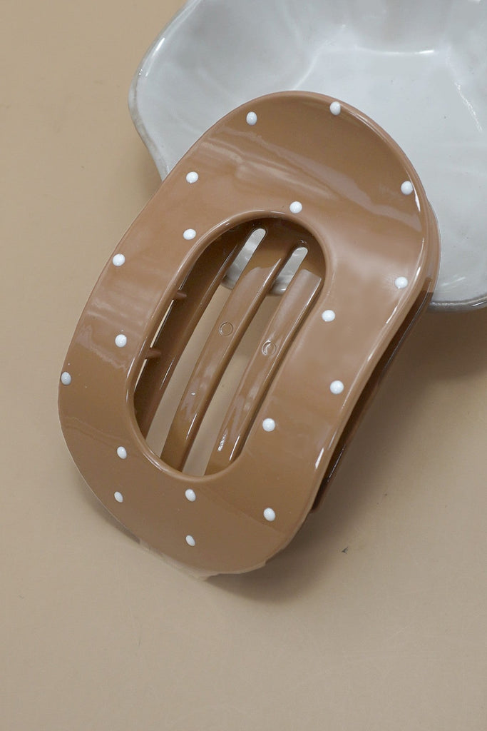 Jumbo Lay Flat Oval Hair Claw Clips Secure Styling | 40H1035