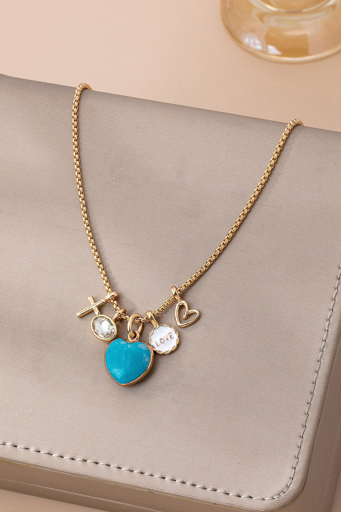 Cluster Charm Love & Faith Charm Necklace | 80N92686
