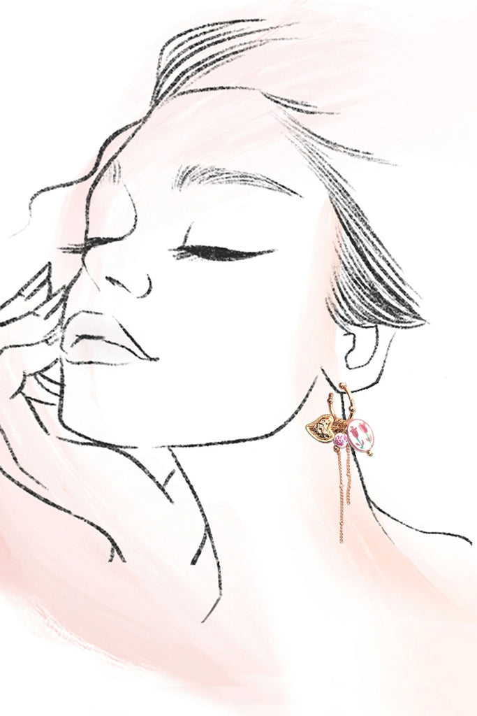 Turquoise Enamel Hoop Trio Earring Set | 80E61664