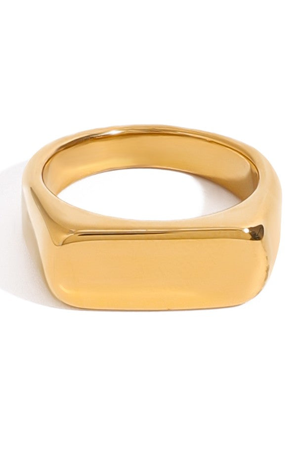 18K STAINLESS STEEL TARNISH FREE GEOMETRIC RINGS | 40R147