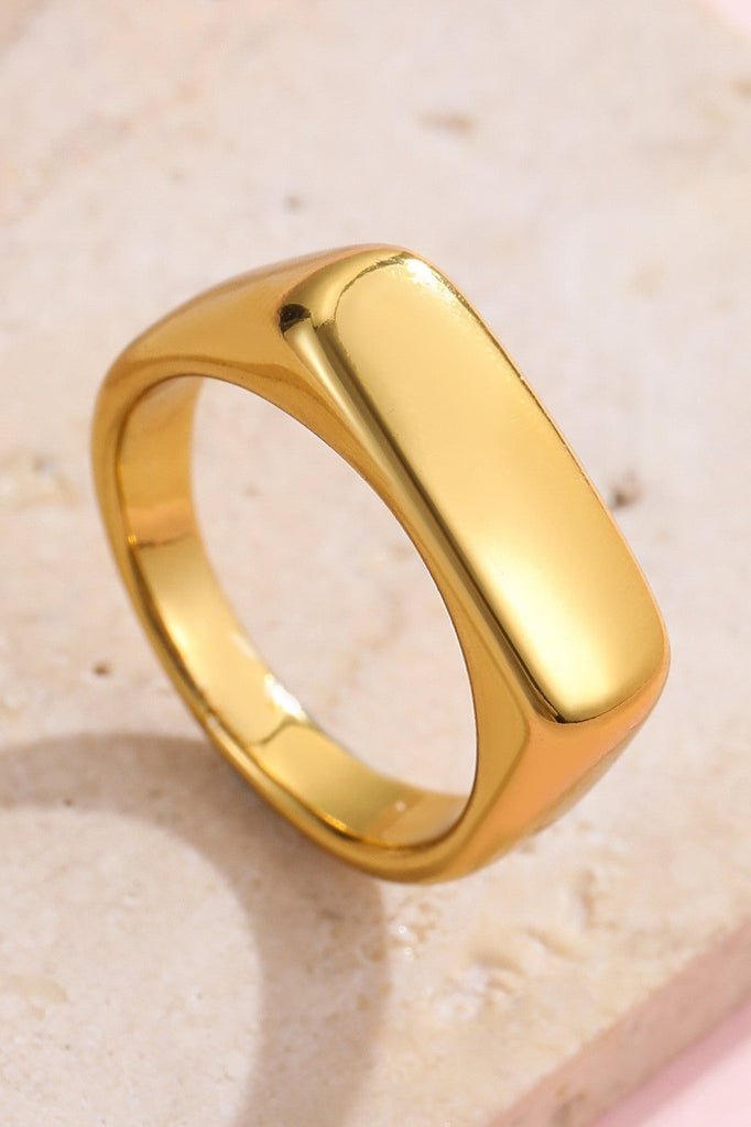 18K STAINLESS STEEL TARNISH FREE GEOMETRIC RINGS | 40R147