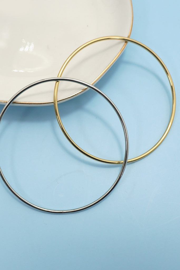 18K NON-TARNISH WATERPROOF STAINLESS STEEL BANGLE | 40B5237