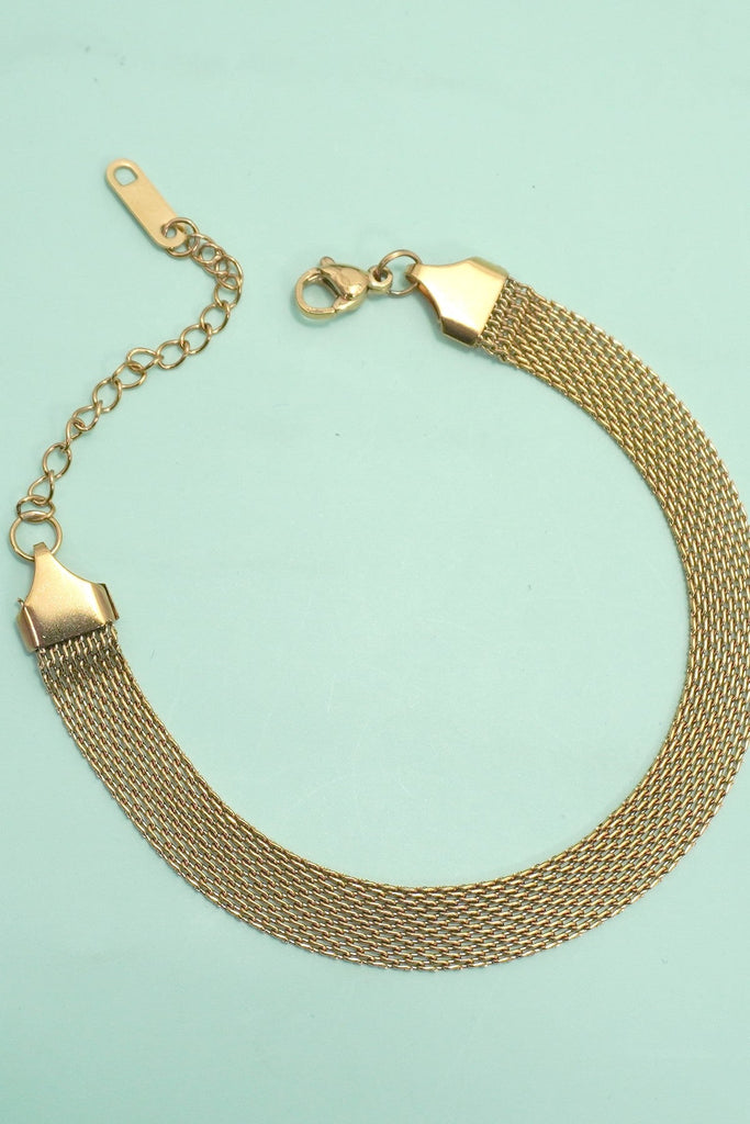 STAINLESS STEEL TARNISH FREE CHUNKY CHAIN BRACELET | 40B5236