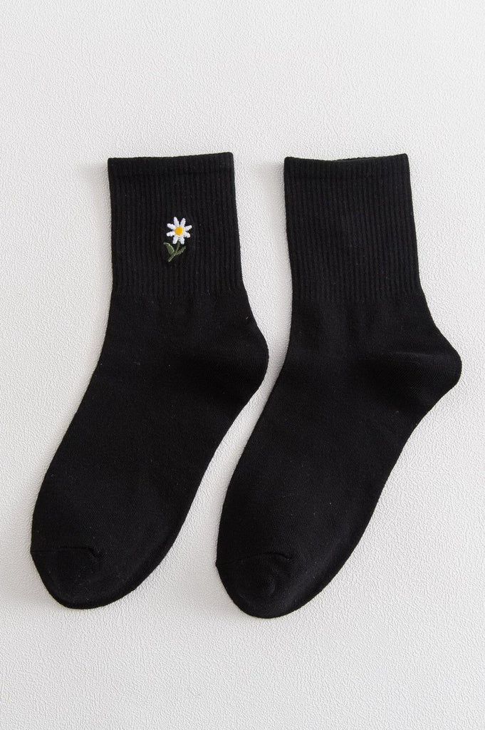 FLOWER MID CALF LENGTH SOCKS | 40S02079