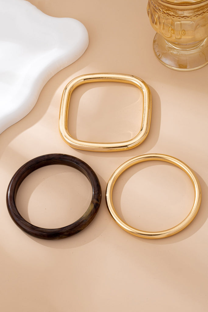 Tort & Gold Bangle Trio Bangle Set | 80B1586