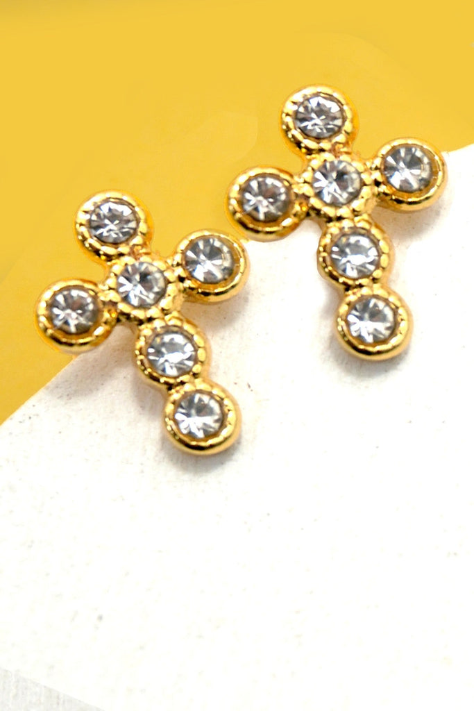 18K STAINLESS STEEL TARNISH FREE STUD EARRINGS | 40E470