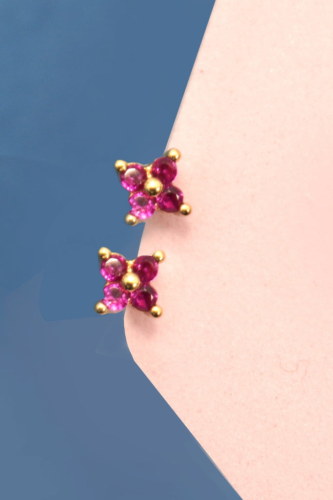 18K STAINLESS STEEL TARNISH FREE STUD EARRINGS | 40E474