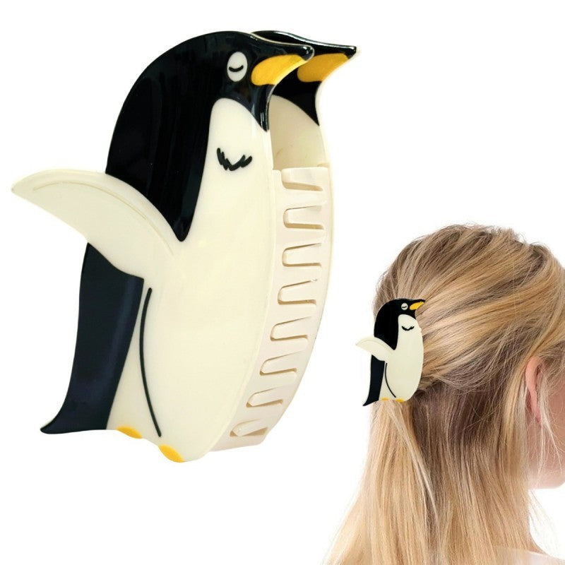 Adorable Penguin Hair Claw Clip | 40H1046