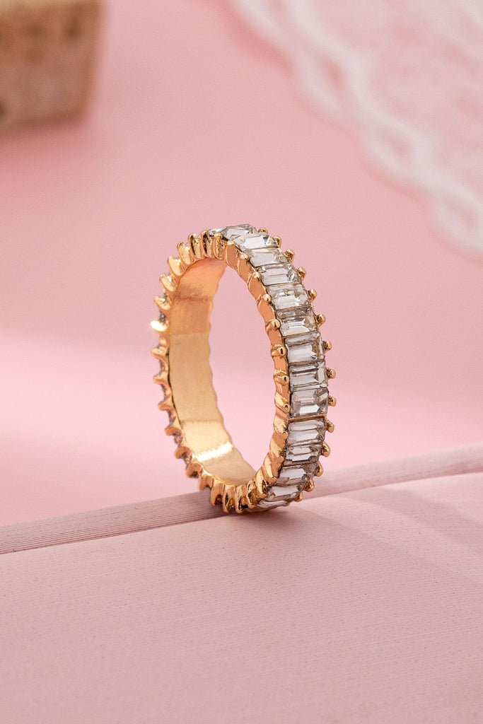 ETERNITY BAGUETTE CRYSTAL RING | 80R206