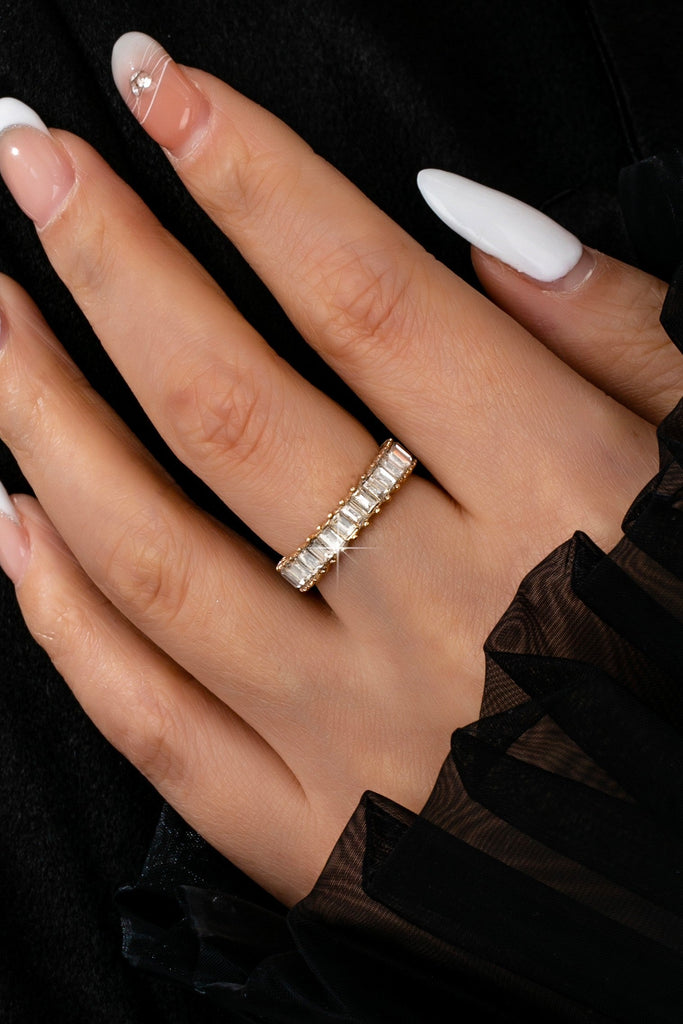 ETERNITY BAGUETTE CRYSTAL RING | 80R206