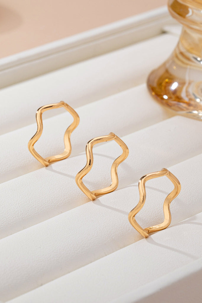 Organic Wavy Knot Gold Ring | 80R211