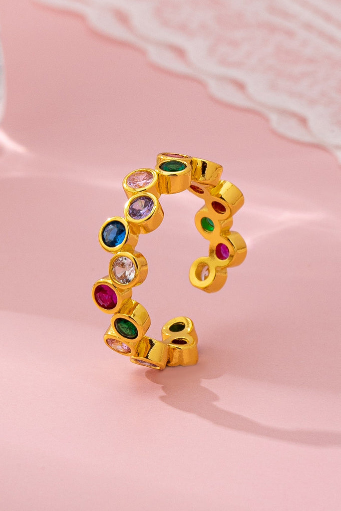 Multicolor Gemstone Beaded Ring | 80R218