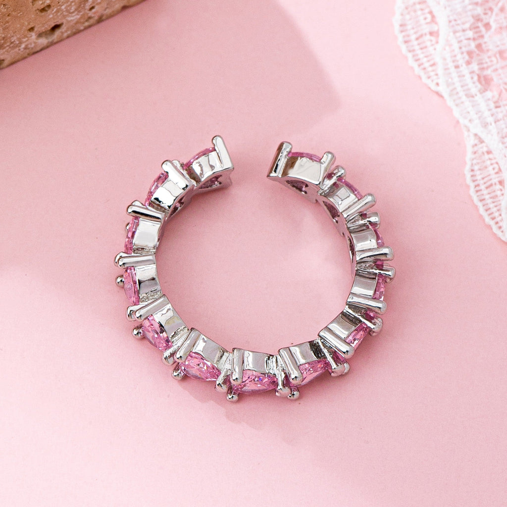 Pink Heart Eternity Band Ring | 80R219