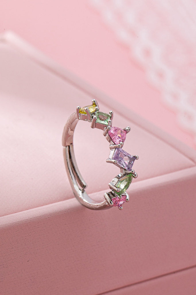 Rainbow Gem Eternity Ring | 80R221