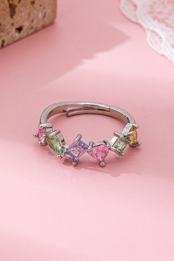 Rainbow Gem Eternity Ring | 80R221