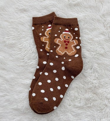 Festive Holiday Polka Dot Crew Socks | 40S02102