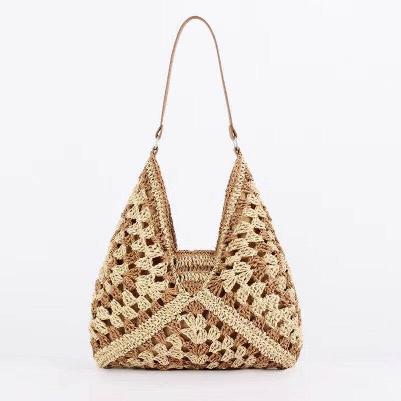 Crochet Open-Weave Boho Handbag | 40P602