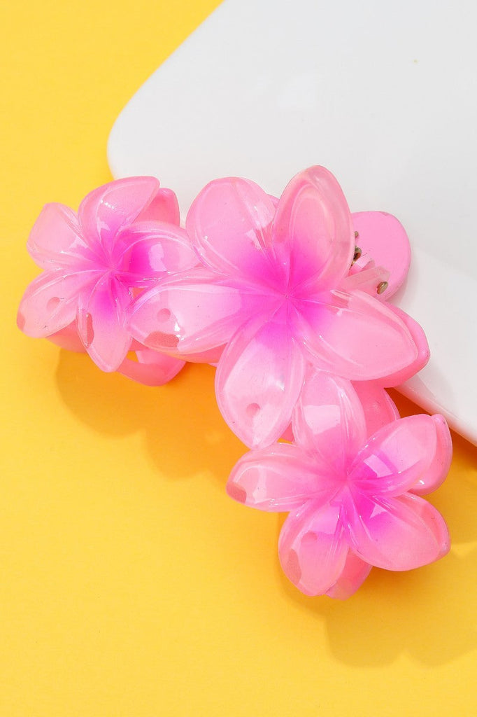 Gradient Resin Floral Hair Claw Clips | 40H1063