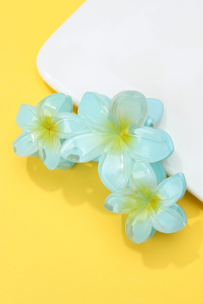 Gradient Resin Floral Hair Claw Clips | 40H1063