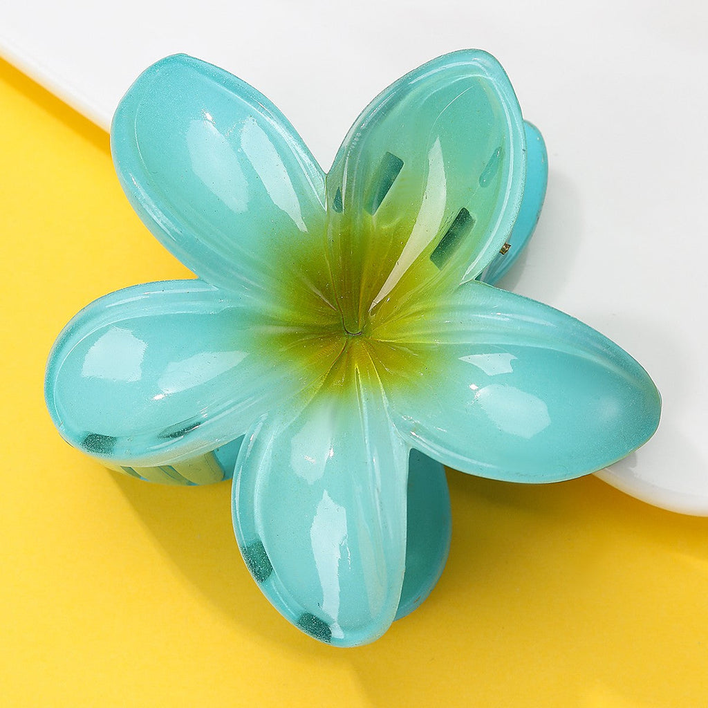 Gradient Floral Resin Hair Claw Clips | 40H1064