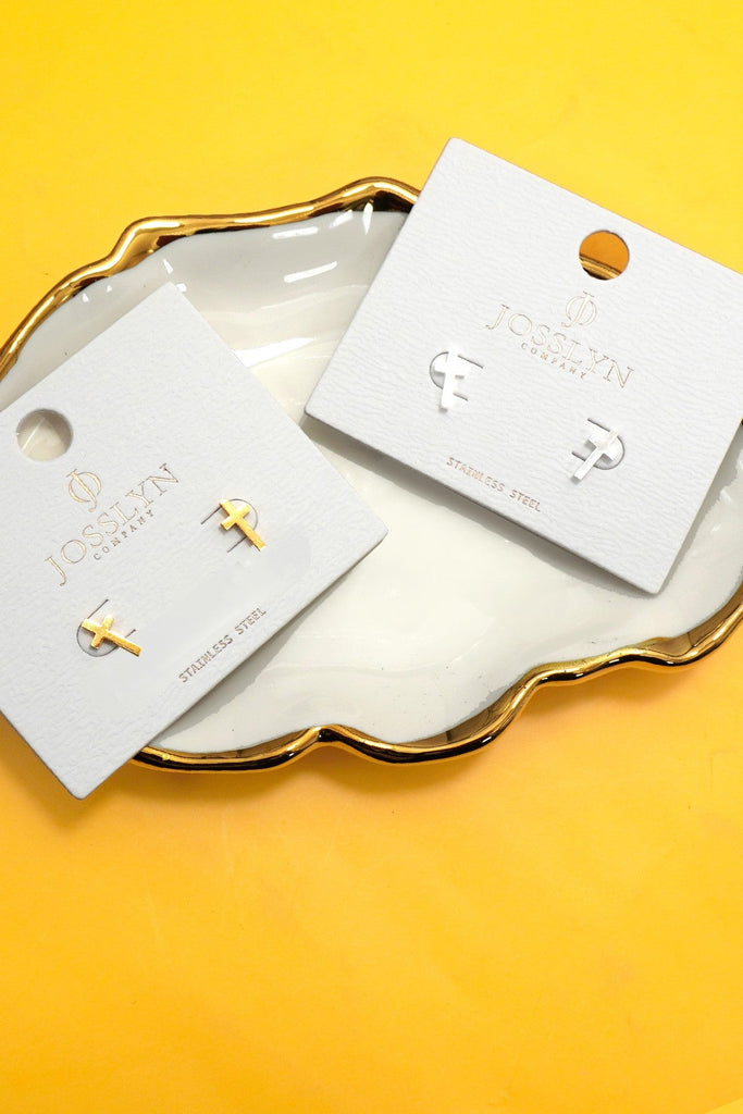 STAINLESS STEEL SCREW BACK POST STUD EARRINGS | 40E481