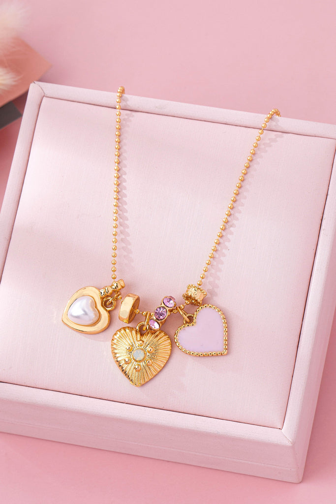 Multi-Heart Charm Necklace | 80N92883