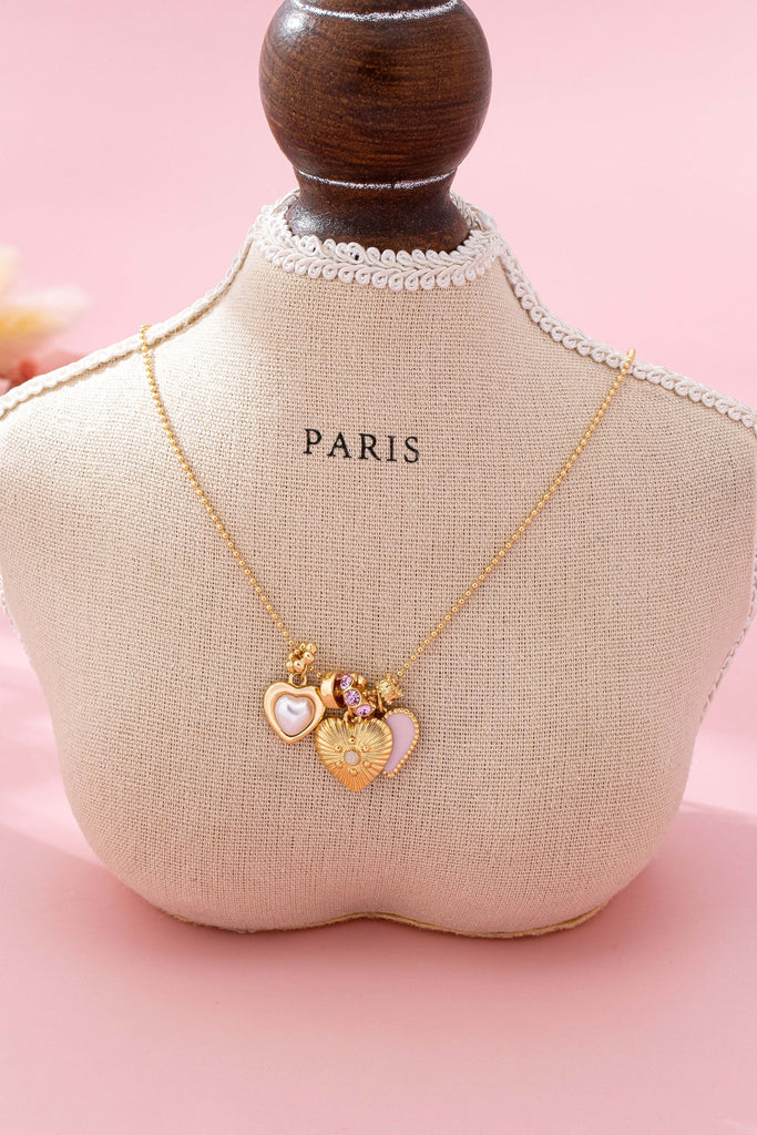 Multi-Heart Charm Necklace | 80N92883