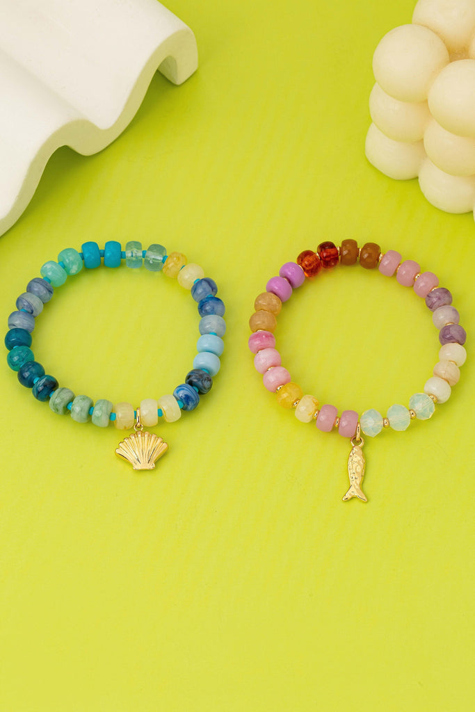 Nautical Multi-Color Beaded Bracelet Set | 80B1703