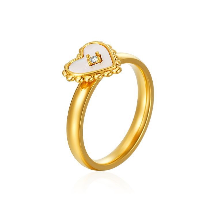 18K STAINLESS STEEL TARNISH FREE SHELL RING | 40R150