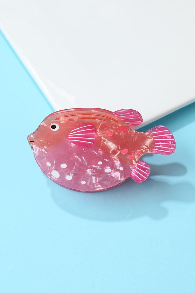 Seaside Nautical Fish Starfish Conch Hair Clips | 40H1078