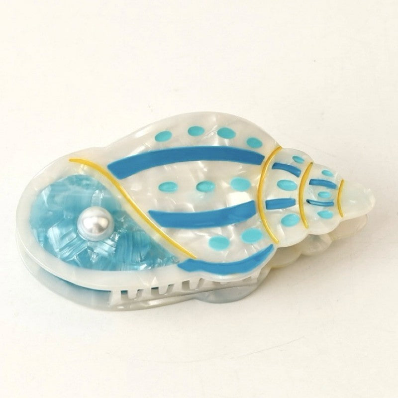 Seaside Nautical Fish Starfish Conch Hair Clips | 40H1078