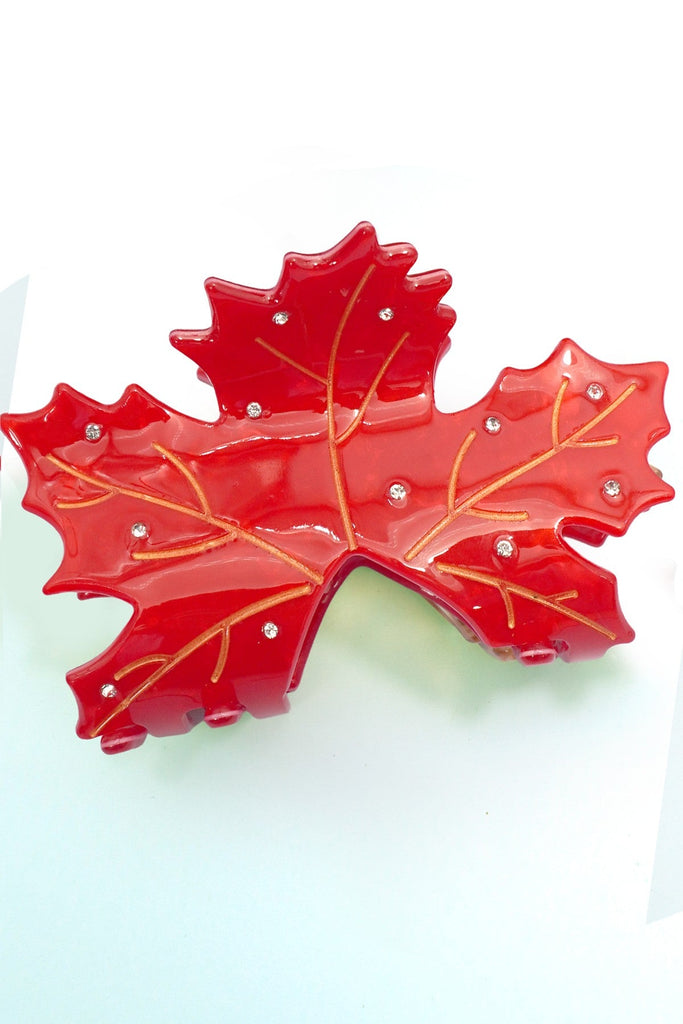 JUMBO FALL LEAF HAIR CLAW CLIPS | 40H1080