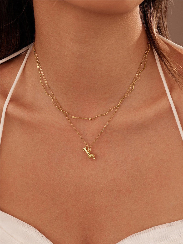 18K STAINLESS STEEL TARNISH FREE DOG NECKLACE | 40NK9696