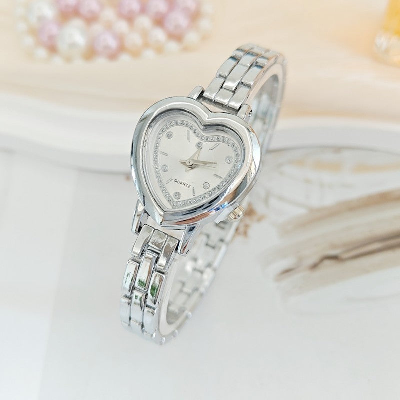 HEART DIAL OVAL BAND BRACELET WATCH | 40W3000
