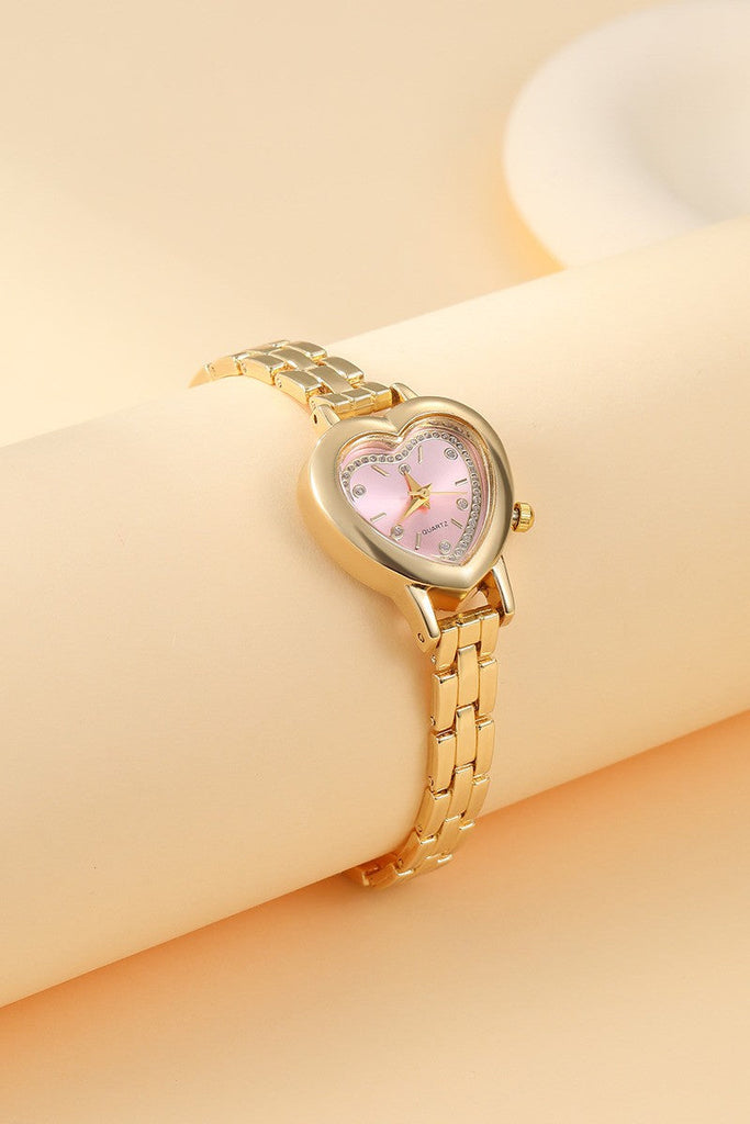 HEART DIAL OVAL BAND BRACELET WATCH | 40W3000