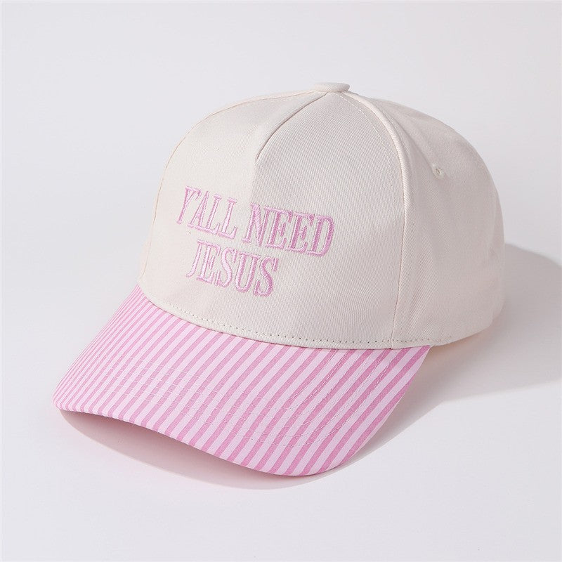 "Y'all Need Jesus" Stripe Baseball Cap | 40HW755