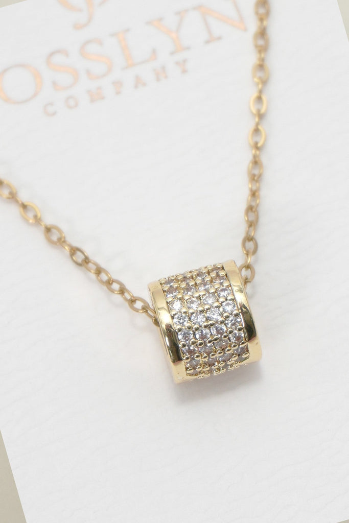18K STAINLESS STEEL TARNISH FREE BARREL NECKLACE | 40NK9703